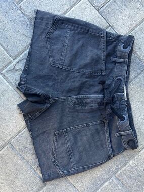 Free People We the Free Moxy Denim Shorts Womens 31 Black NWOT $128